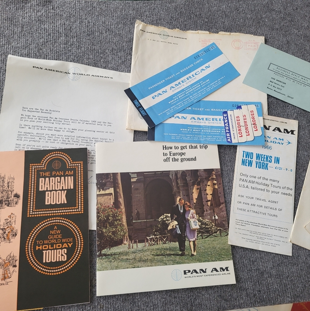 Pan Am Vintage ephemera!